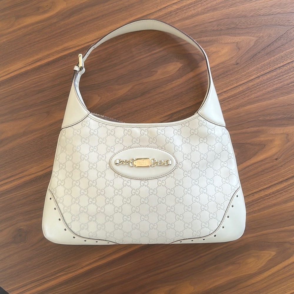 Gucci Jackie shoulder bag mint condition off-white hand bag shoulder vintage